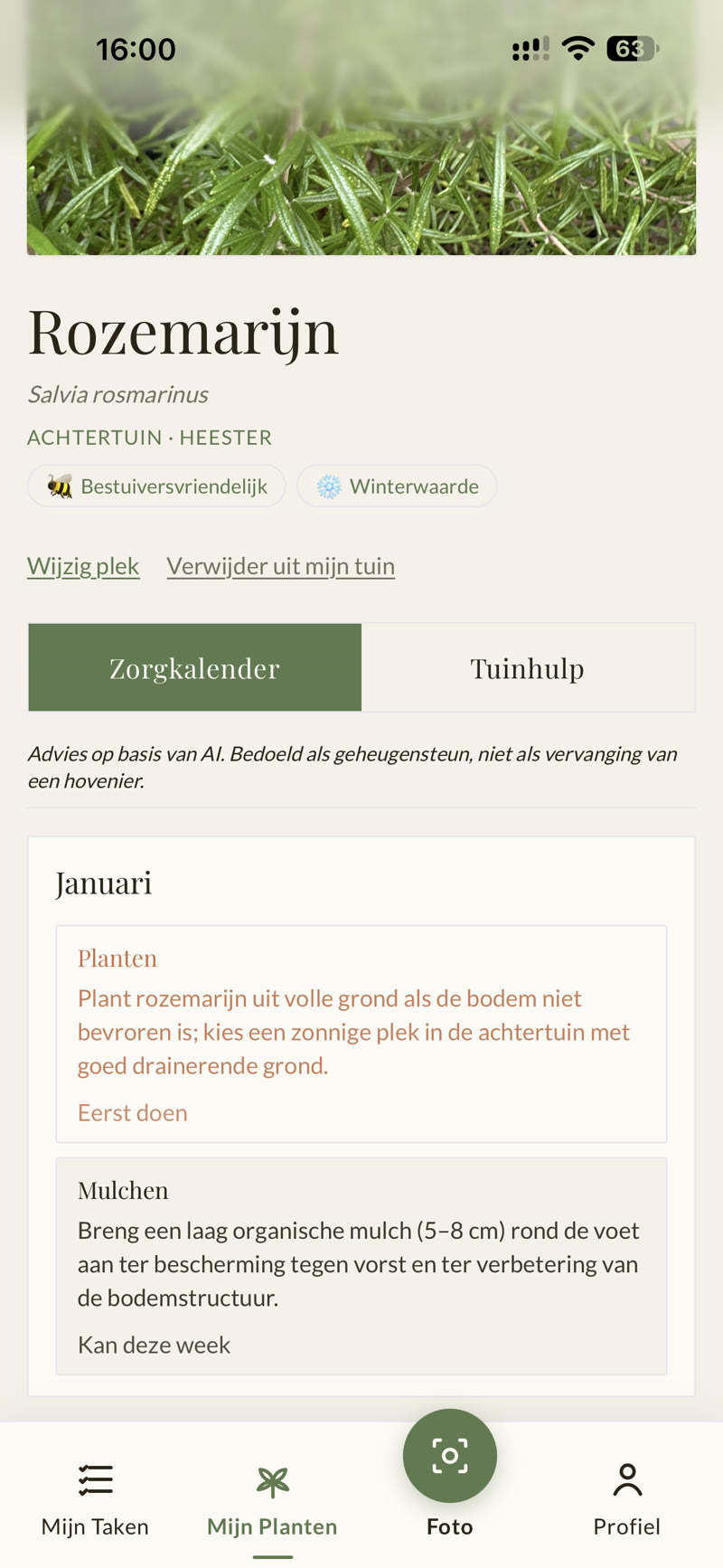 MyGarden zorgkalender
